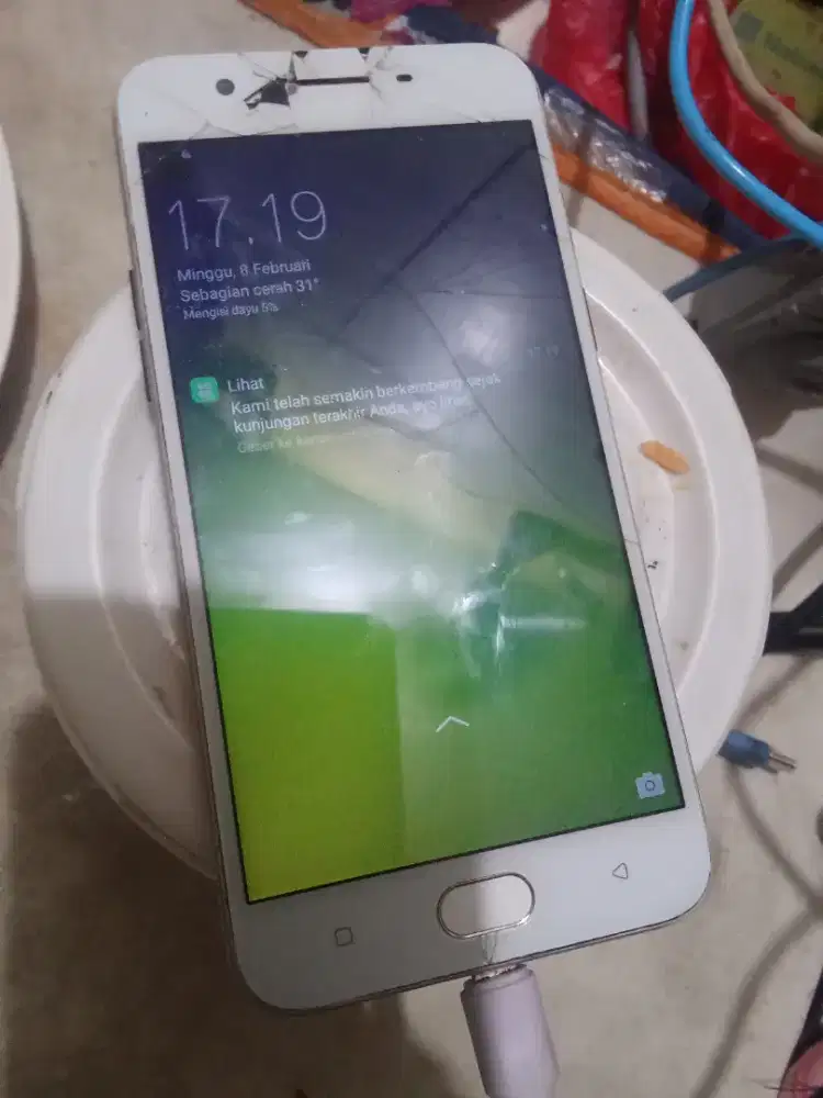oppo a57 ram 34g lte layar rusak