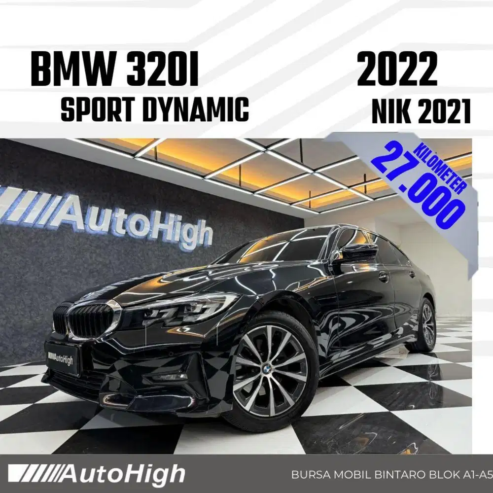 DP10% [Km27.000] 320i Sport 2021 Black Reg 2020 #AUTOHIGH