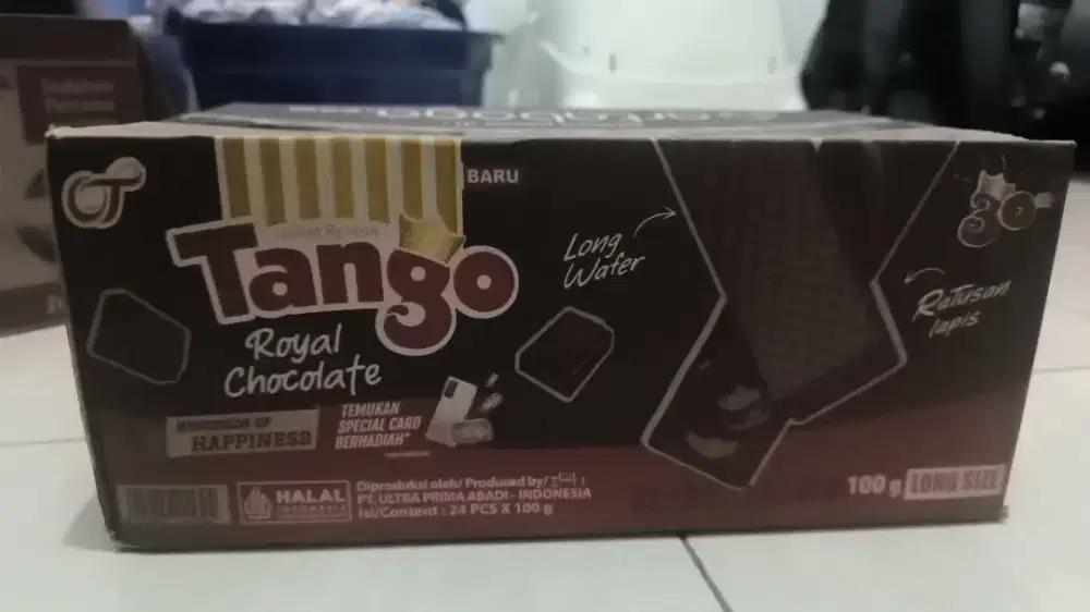 Wafer Tango Royal Chocolate 100g - long wafer
1 karton murah