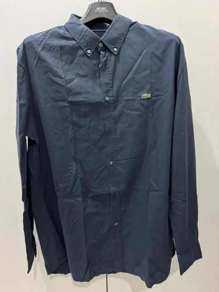Long Sleeve Lacoste Blue Size L Slimfit Original