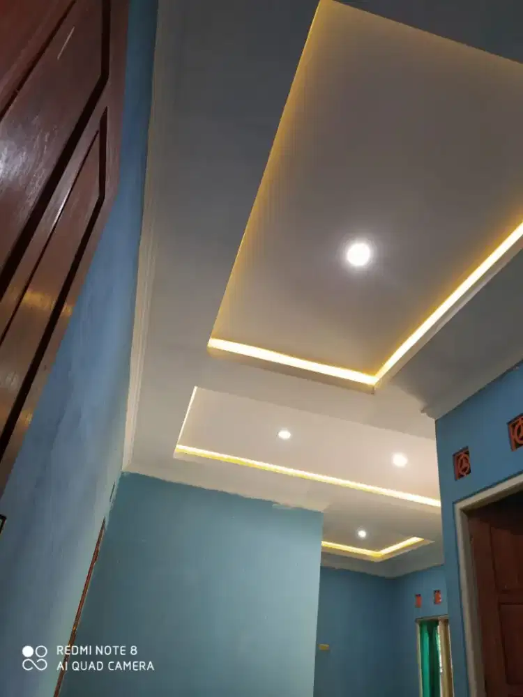 pemasangan plafon gypsum terima jadi langsung tukang