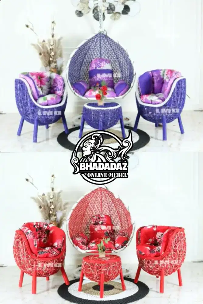 Kursi Teras Rotan Sintetis