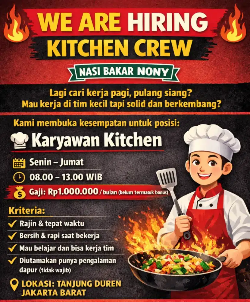 LOWONGAN KERJA ( DICARI KARYAWAN JUJUR )