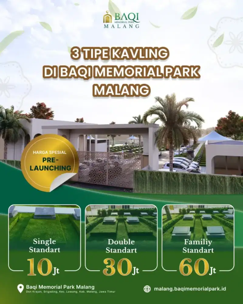 BAQI Memorial Park pemakaman esklusive di kota Malang Srigading Lawang