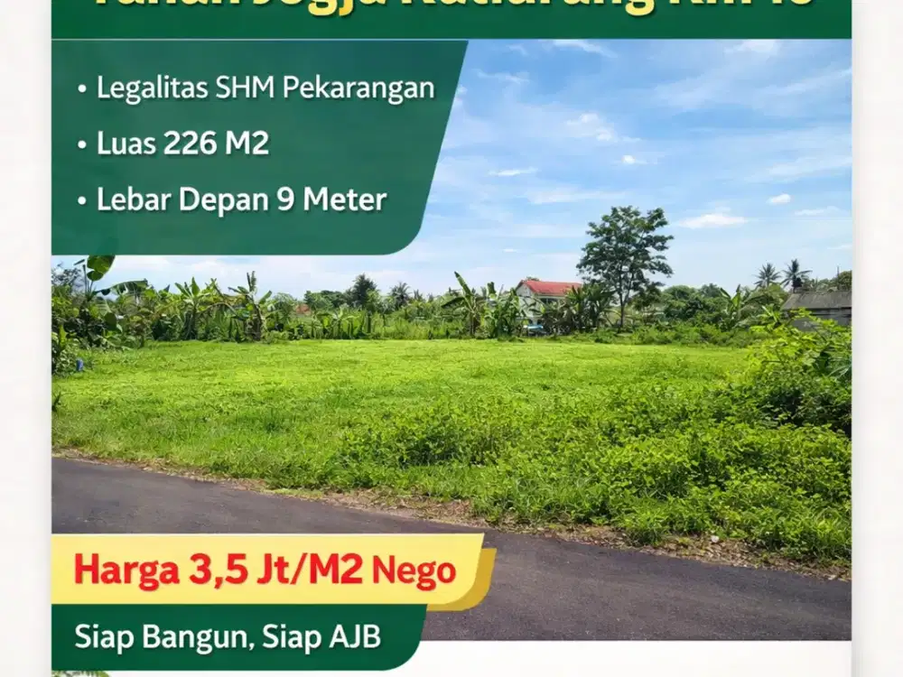 Jual Tanah Sleman Dekat Kelurahan Sardonoharjo Kaliurang SHMP