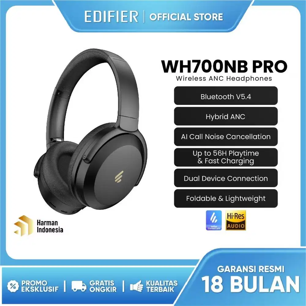 EDIFIER WH700NB Pro Wireless Over Ear Headphones