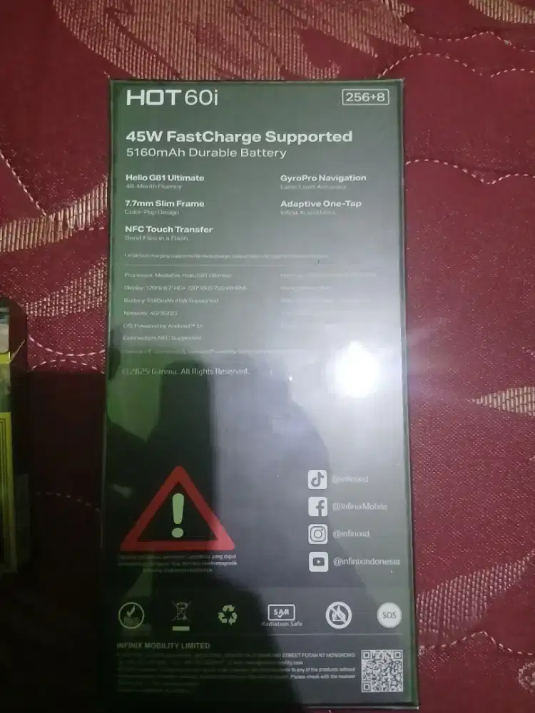 Di jual hp infinix HOT 60i