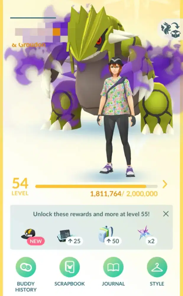 Pokemon Go Account Instinct, Lv. 58