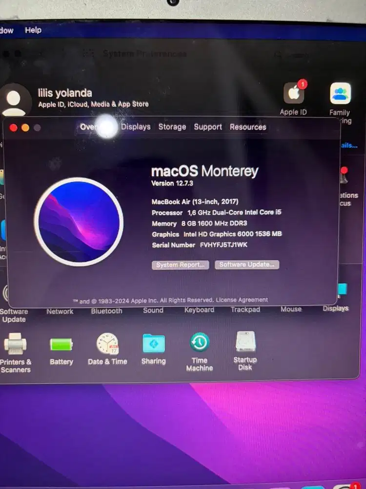 dijual macbook air 17