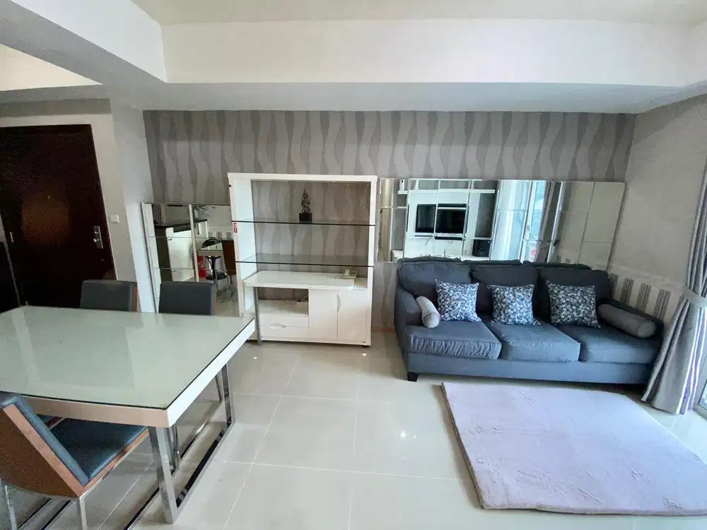 Dijual murah Sofa 3 Kursi, warna Abu Tua-Kebiruan