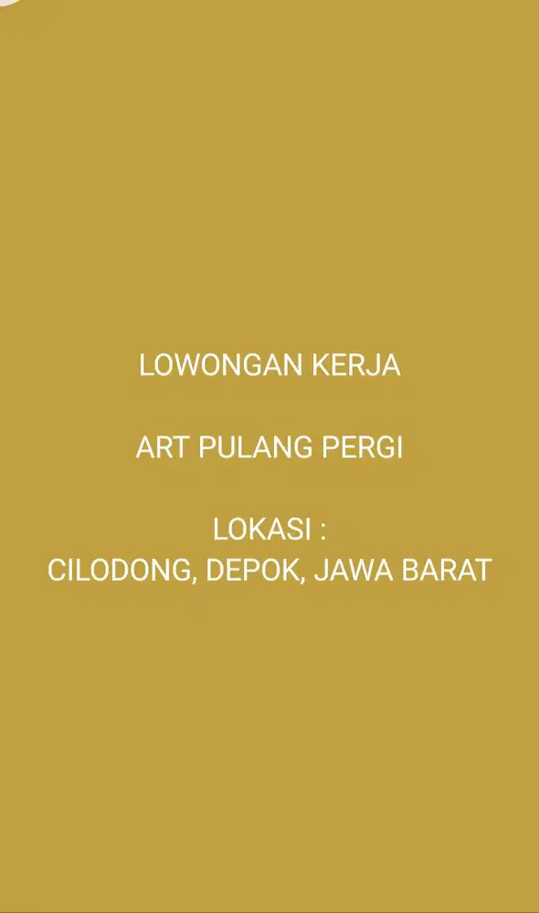 LOWKER ART PP CILODONG DEPOK