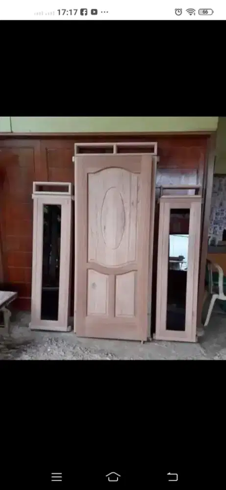 Kusen dan pintu nya ready dari kayu bekas Meranti oven berkualitas