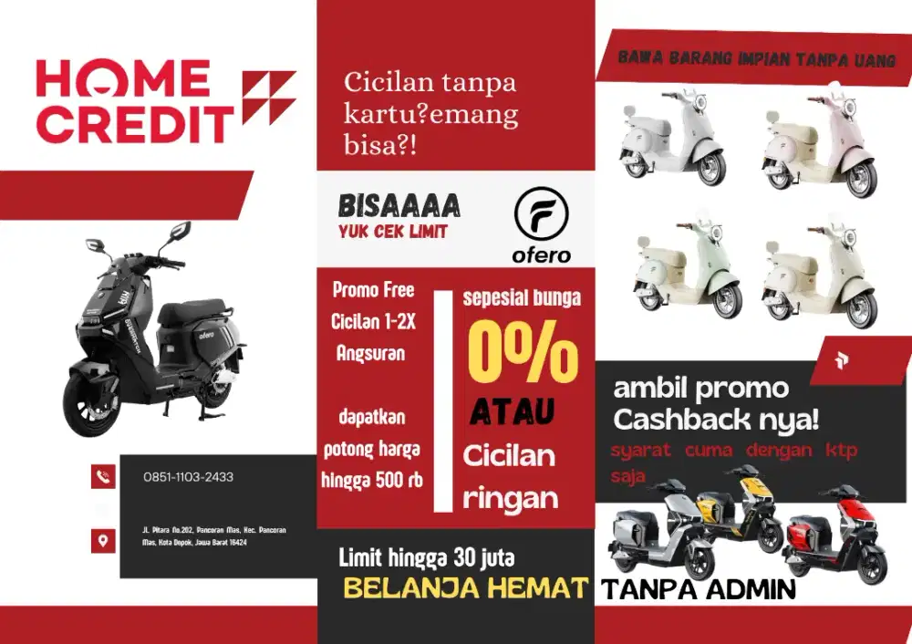 BISA CICILAN UNIT TERBAIK DAN TERBARU DI OFERO STAREER 5 LITHIUM