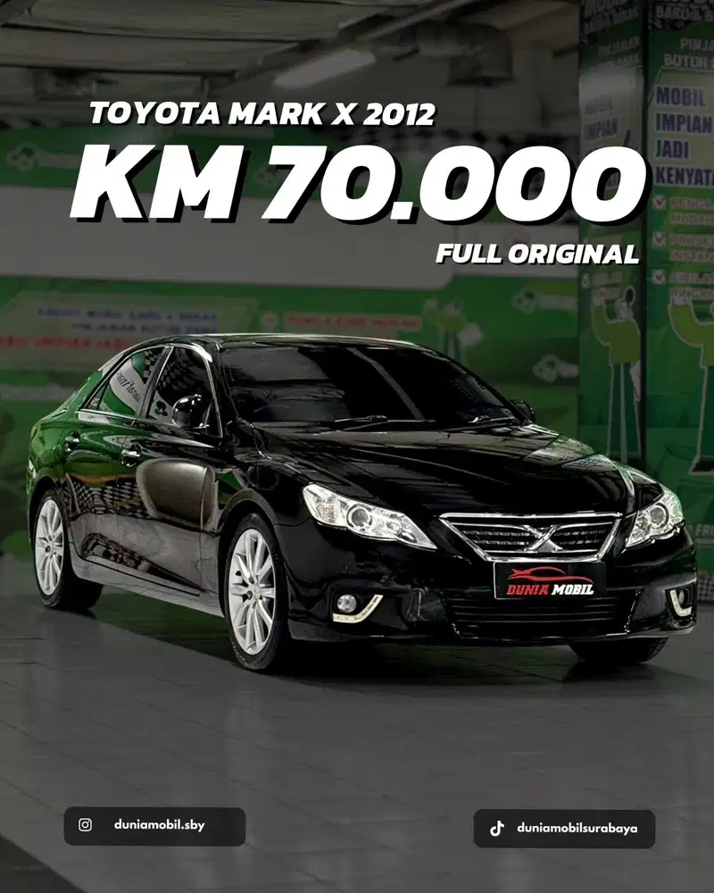 [KM 70RB] TOYOTA MARK X 2013 NIK 2012 Kondisi Like New Record VTIL