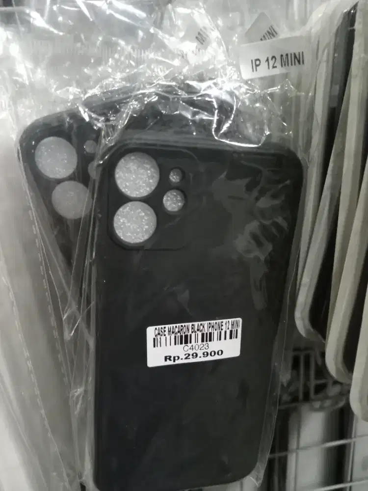 CASE MACARON BLACK IP 12 MINI ATLANTIS DAHSYAT