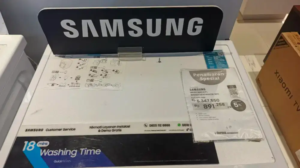 Samsung Mesin Cuci 8kg 3040ww. Gratis ongkos kirim