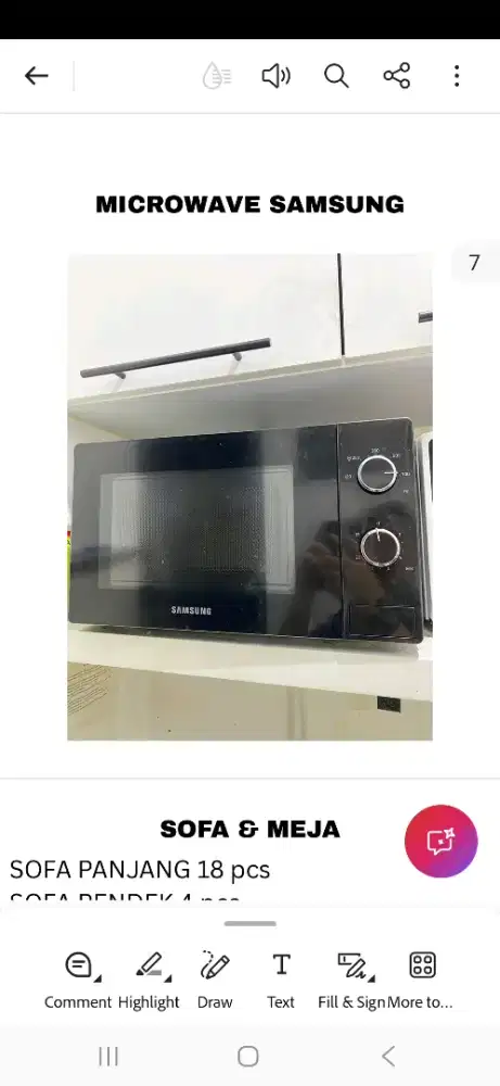 Microwave samsung
