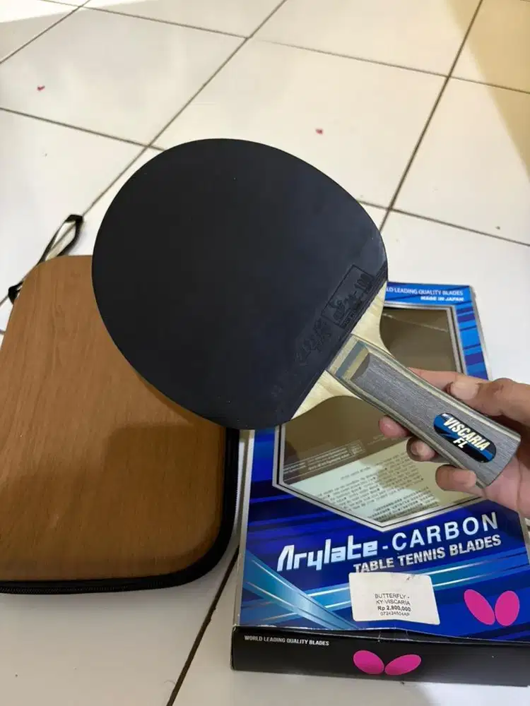 Dijual Raket Tenis Meja atau Bat Tenis Meja Butterfly Viscaria ALC Ori