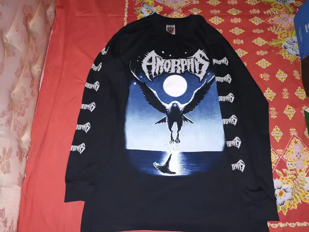 Baju Pakaian Kaos Lengan Panjang Long Sleeve Band Amorphis