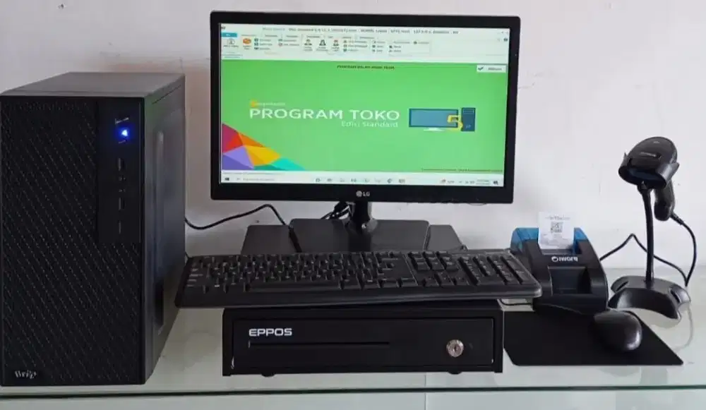 PAKET KOMPUTER KASIR TOKO APOTEK BENGKEL RESTO LENGKAP SIAP PAKAI