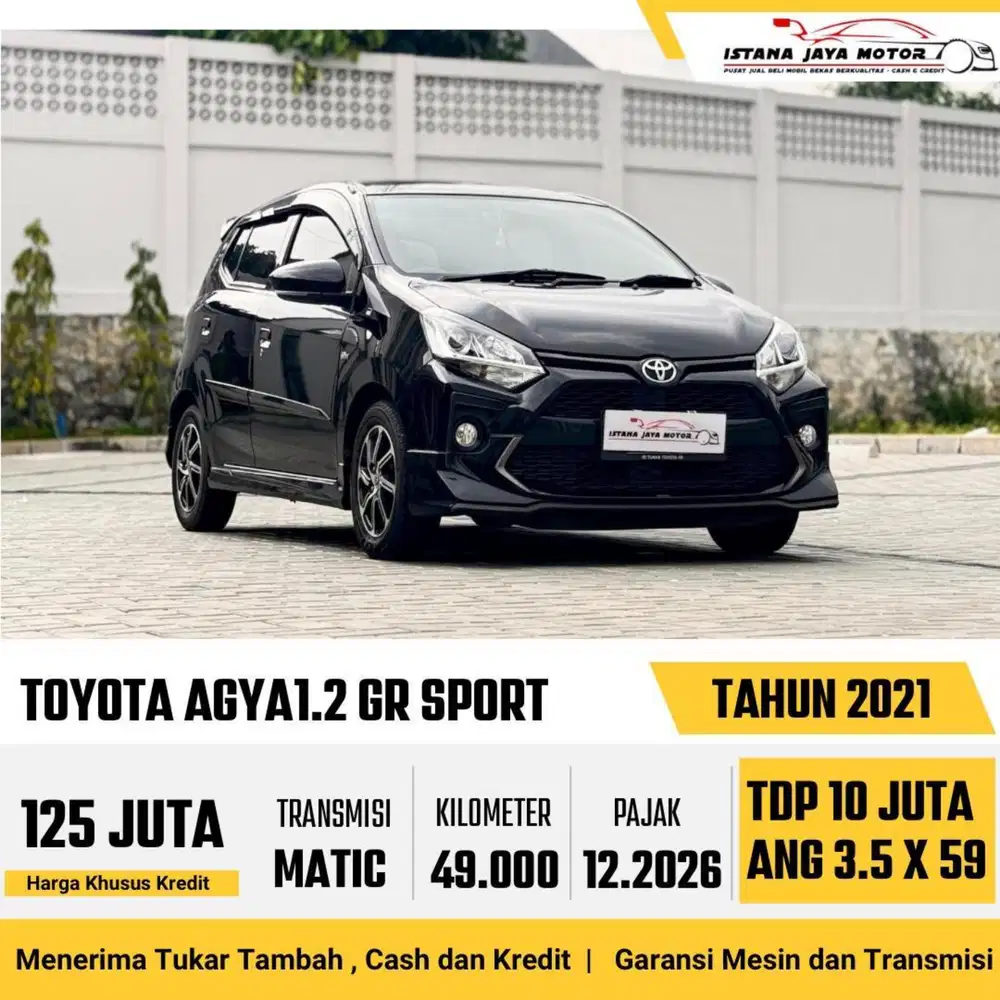 Toyota Agya 1.2 GR Sport AT 2021