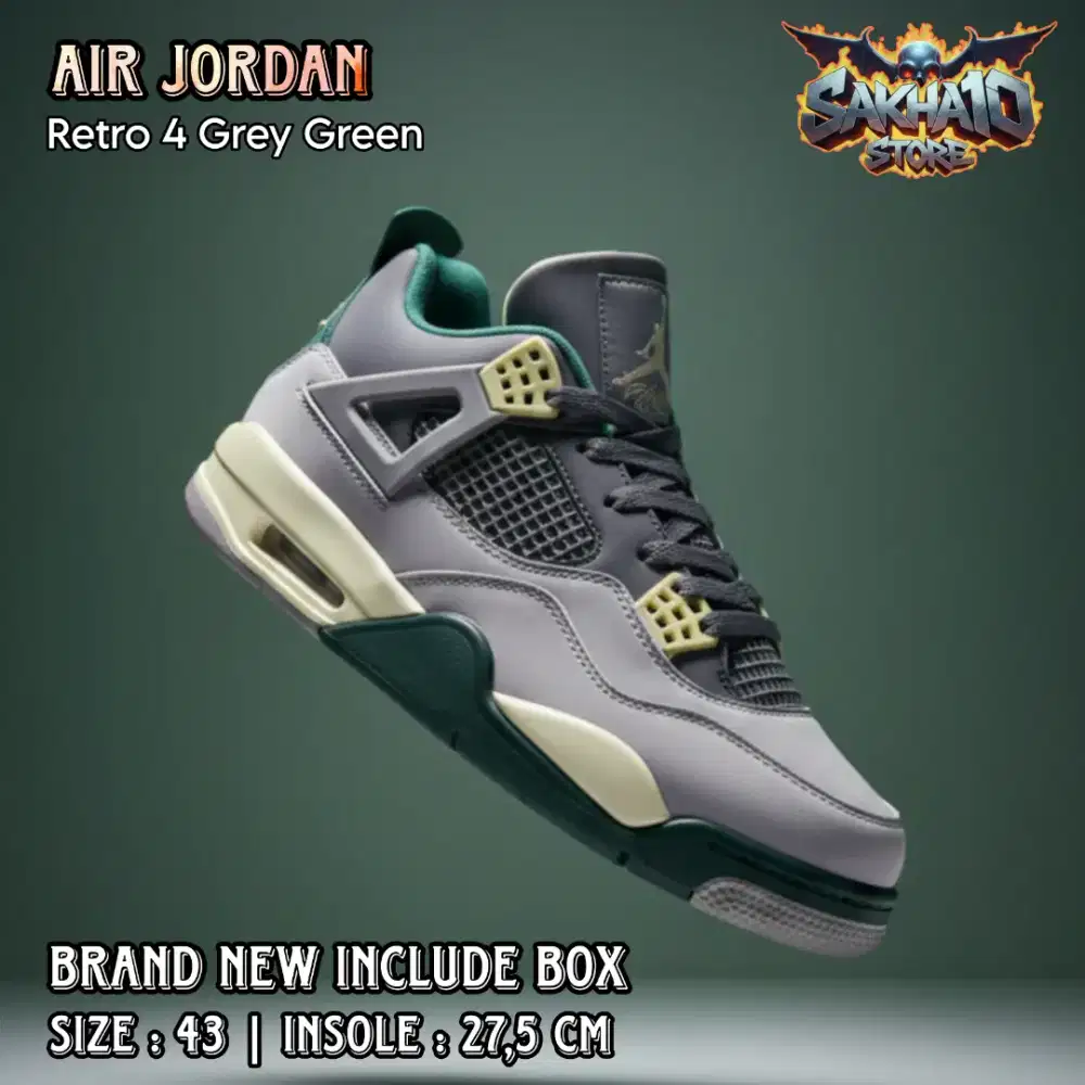 SEPATU SNEAKERS PRIA/WANITA CASUAL/SANTAI/BASKET AIR JORDAN RETRO 4
