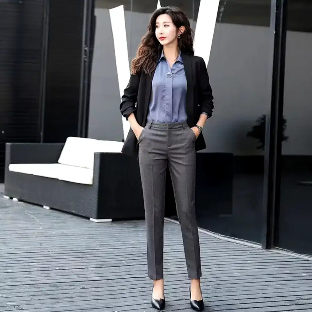 Celana bahan kantor wanita