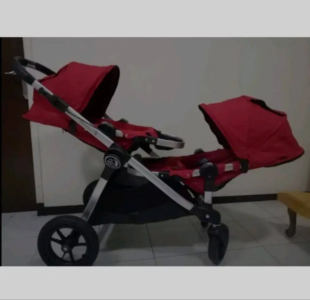 Stroller Baby Jogger City Select With Second Seat Ruby
