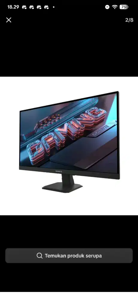 Gigabyte GS25F2 Gaming Monitor 24.5 inch FHD SS IPS 200HZ 1ms (GTG)