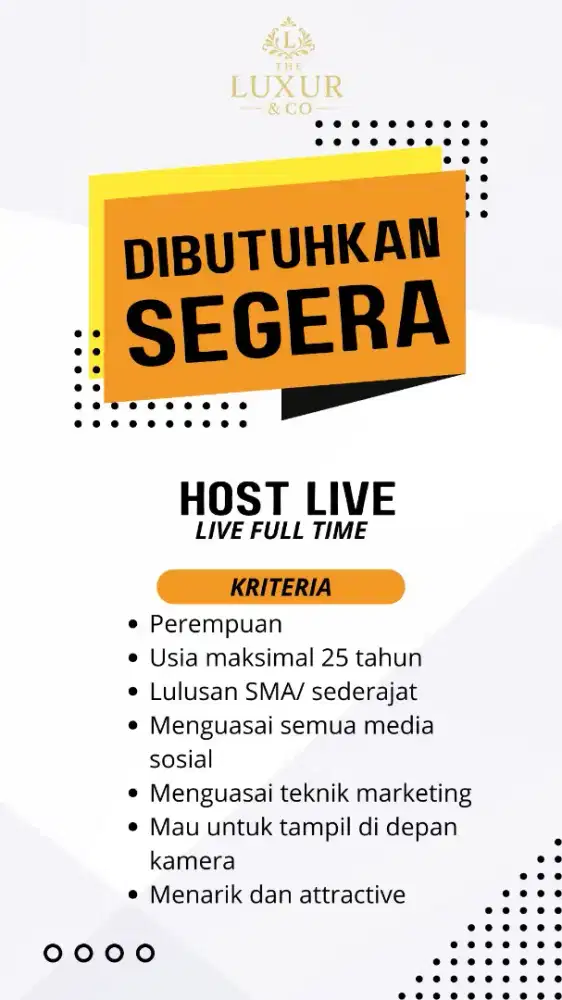 HOST LIVE FULL DAY