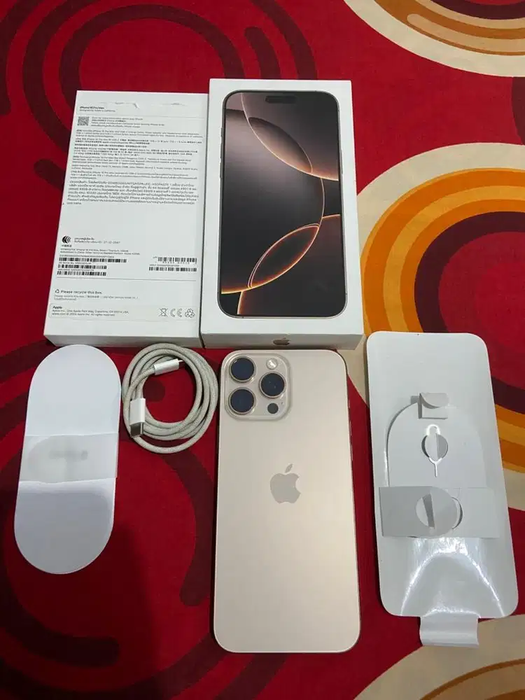 IPHONE 16 PRO MAX 256GB RESMI BC FULL ORI BH 95%