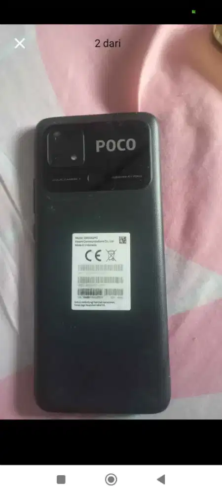 Jual hp Poco c 40 no minus semua kumplit