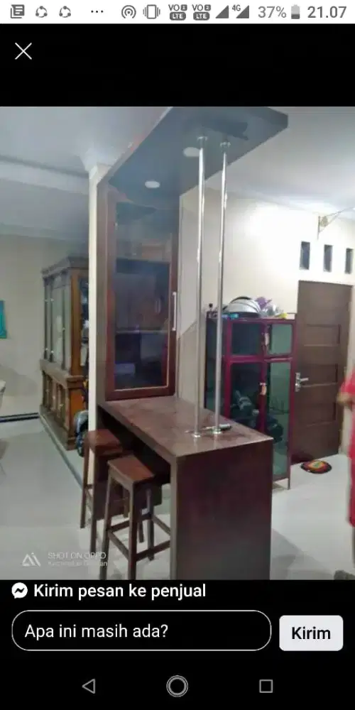 menerima pesanan meja bar, meja buffet tv, lemari sekat,meja kerja dll