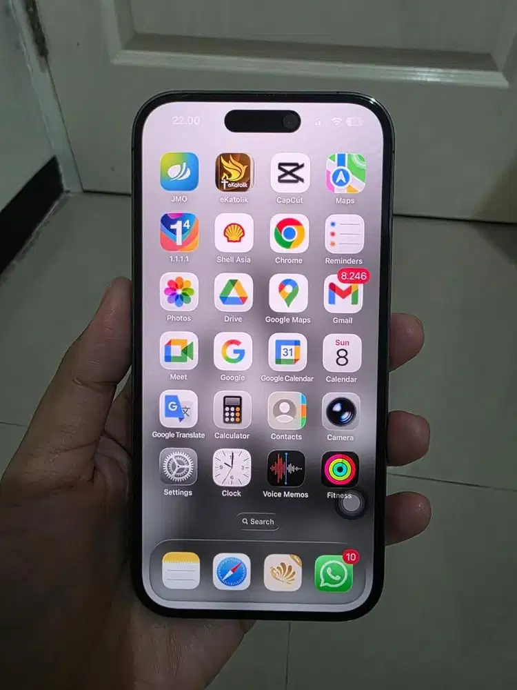 iPhone 14 Pro 512GB Deep Purple Fullset Mulus COD Surabaya