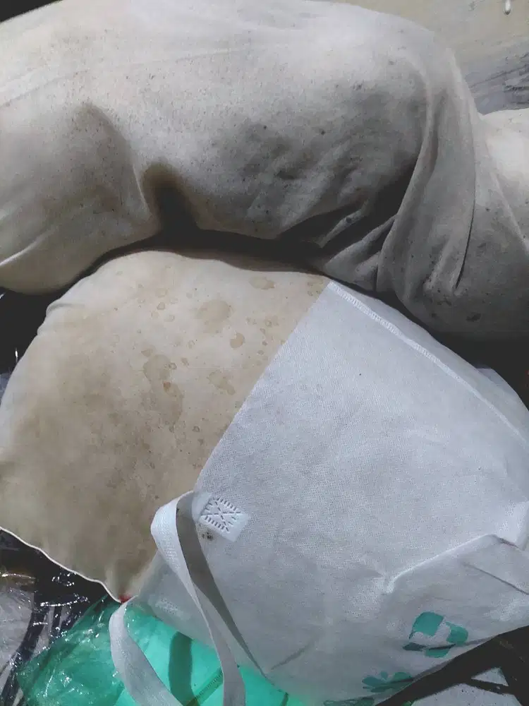 Bantal kepala + guling 1 paket silikon spt di hotel - seken pemakaian