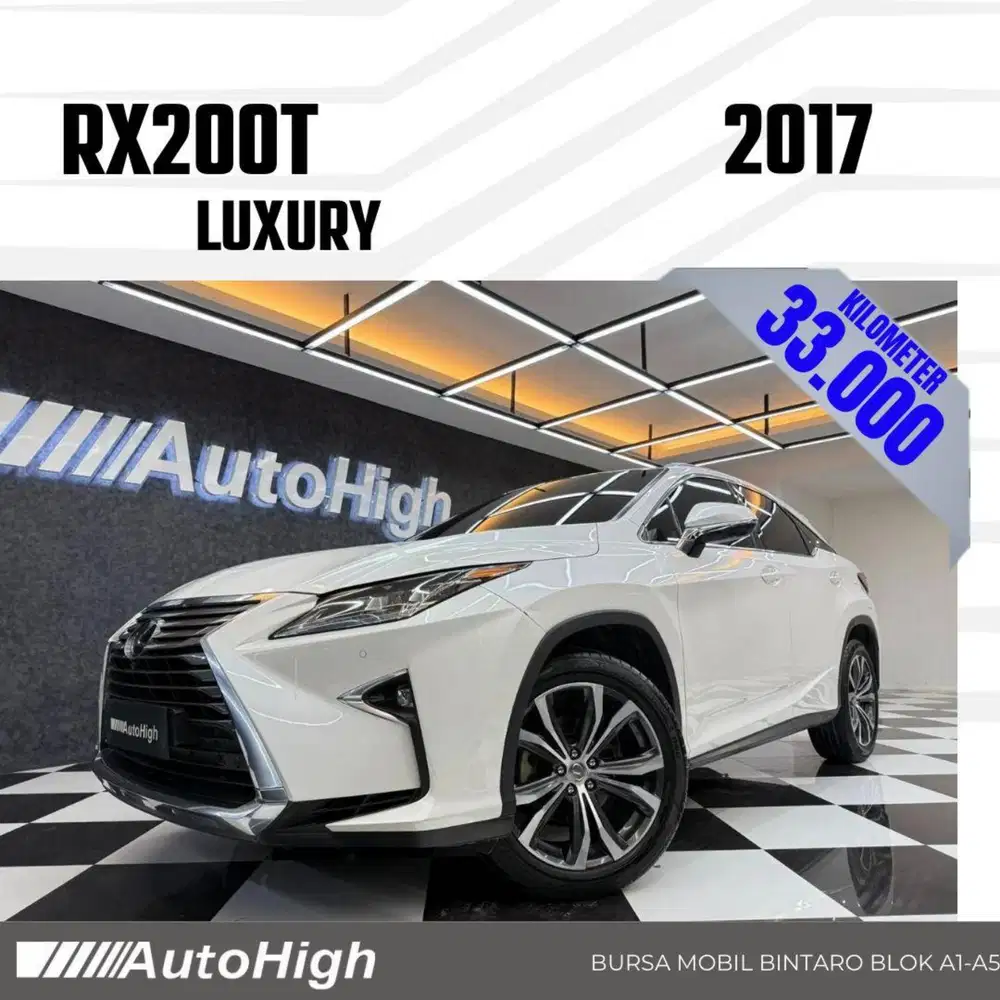 DP10% [Km33.000] RX200t Luxury 2017 White / RX200 Reg 2016 #AUTOHIGH