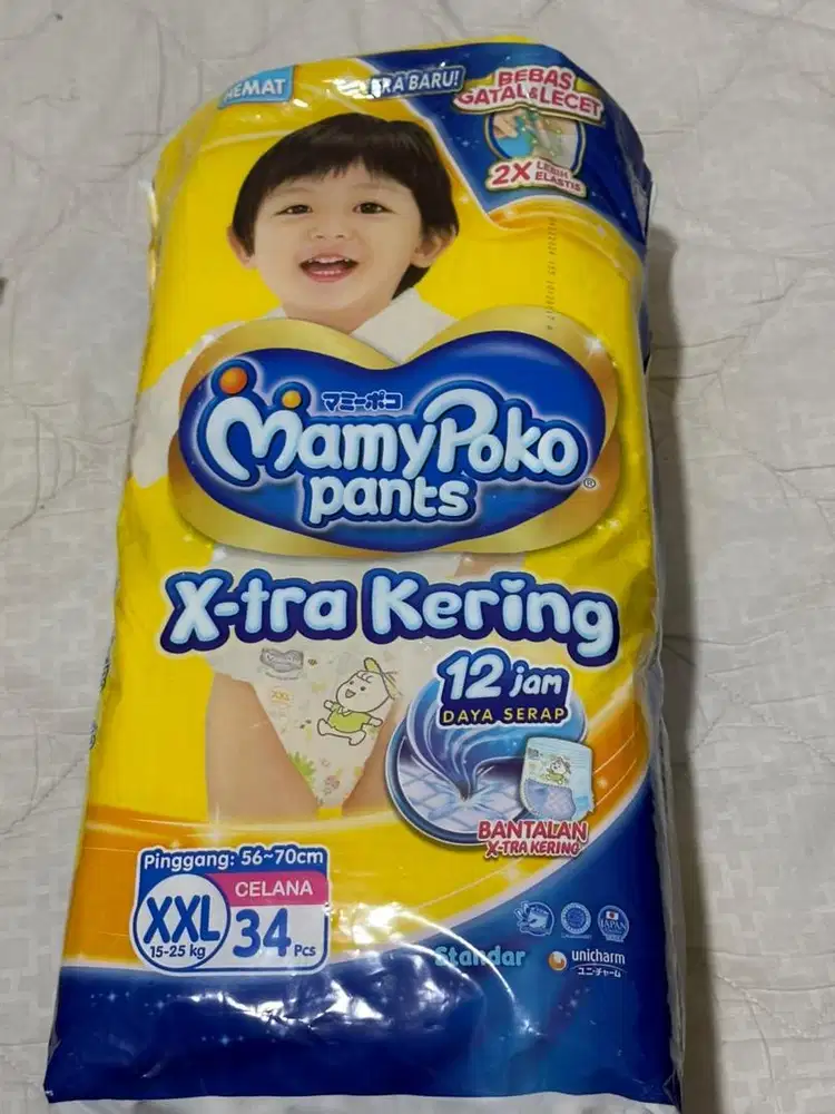 Pampers merek mamipoko ukuran XL & XXL