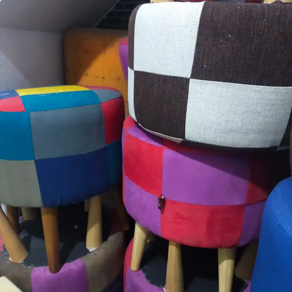 Kursi Bulat Puff Bulat Interior