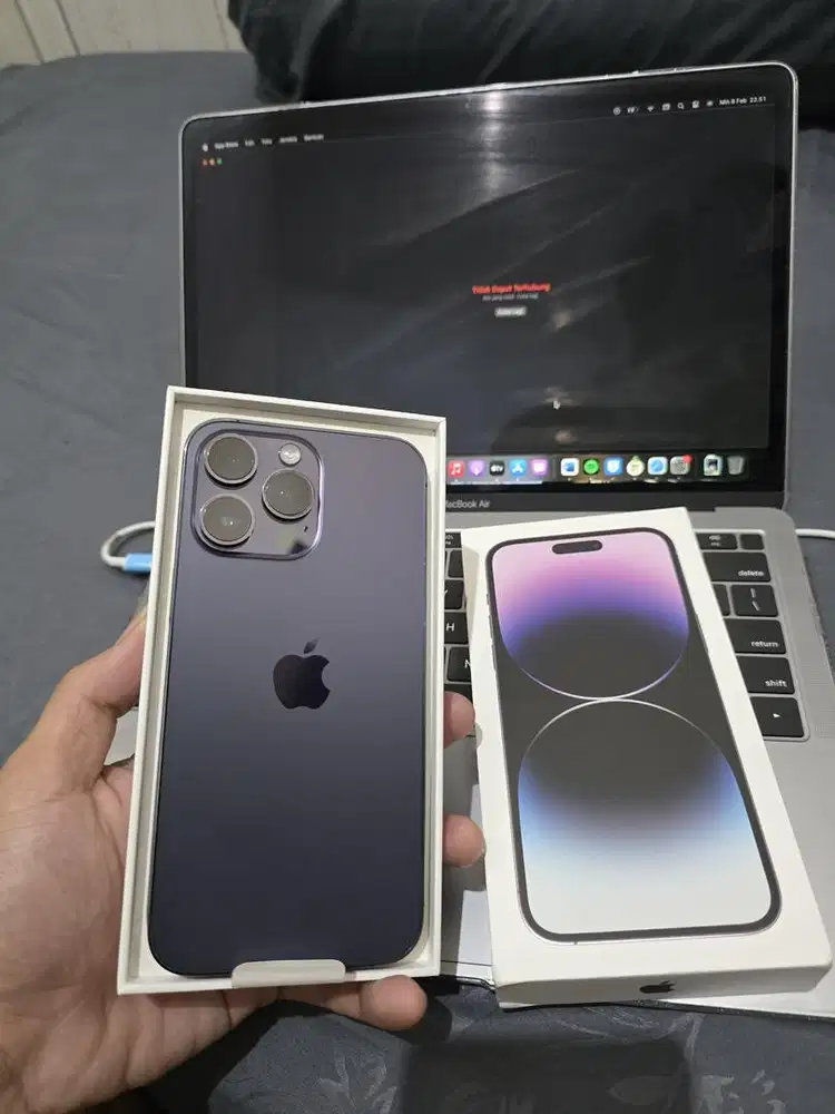 Iphone 14 ProMax 256gb deep purple ex digimap resmi