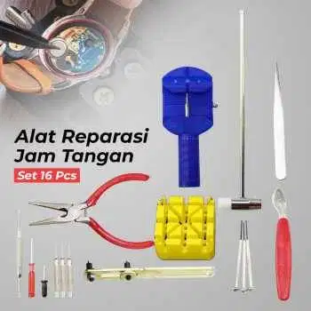 Alat Reparasi Servis Jam Tangan Set 16 PCS