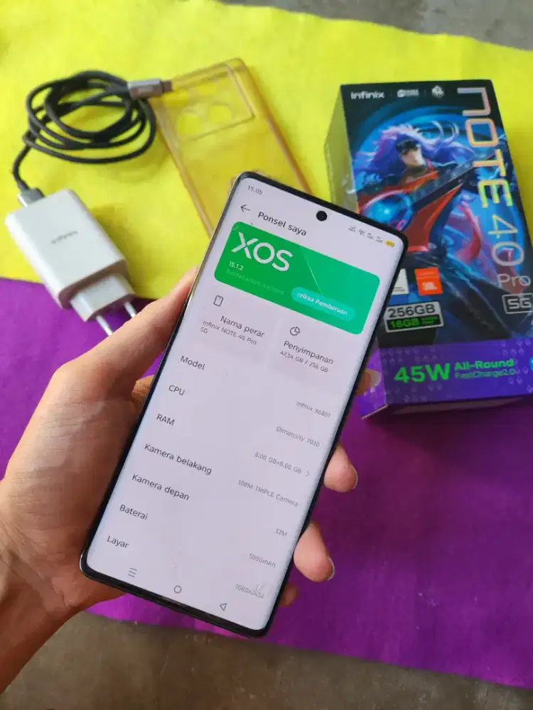 infinix note 40 pro 5G 8+8/256 | lengkap | Harga net
