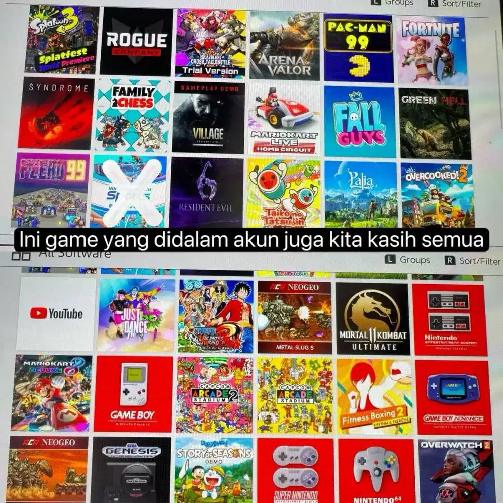 Nintendo Switch OLED Second Bekas OFW Putih White Fullset 100% Mulus +