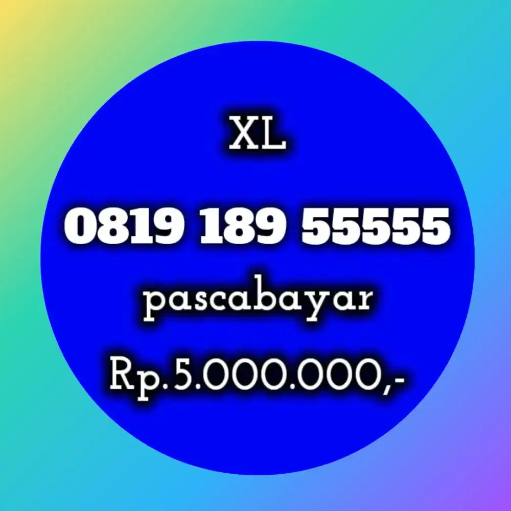 NOMOR CANTIK XL 189 55555