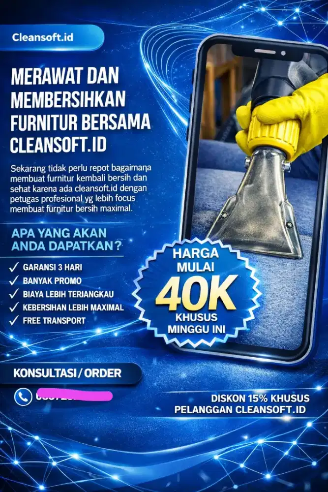 Cuci jok mobil, kasur dan sofa