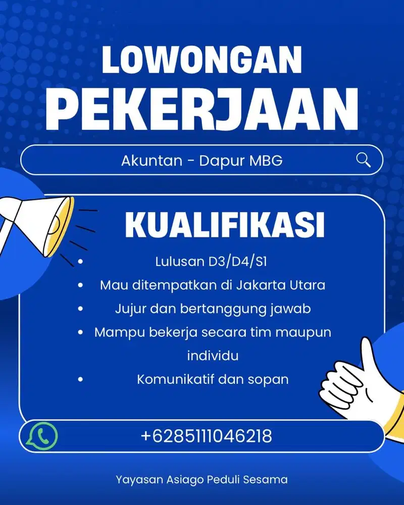 dicari Akuntan SEGERA