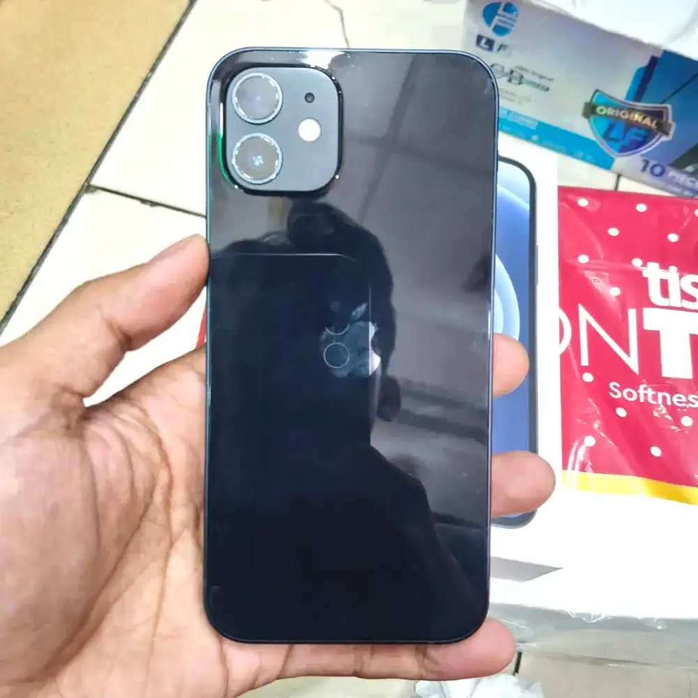 iPhone 12 128gb iBox fullset ori Free adapter