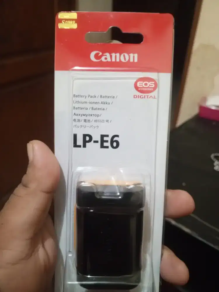 Batre Canon LPE 6 Segel Original