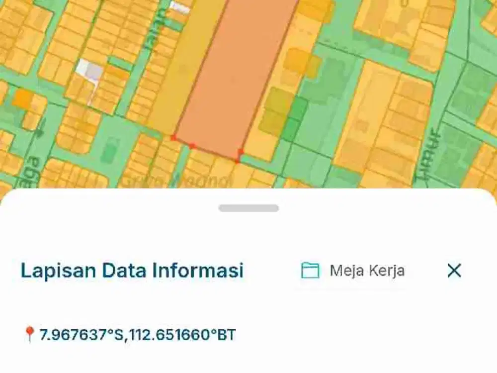 Tanah Murah Sekali Cocok Untuk Cluster Perumahan di Jalan Simpang Warinoi Sulfat Pandanwangi Malang