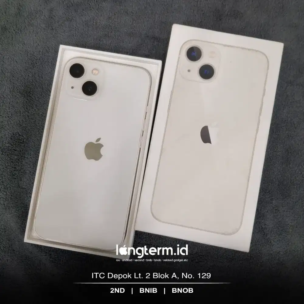 iPhone 13 128gb iBox Fullset ori, garansi on 2026 Free adapter