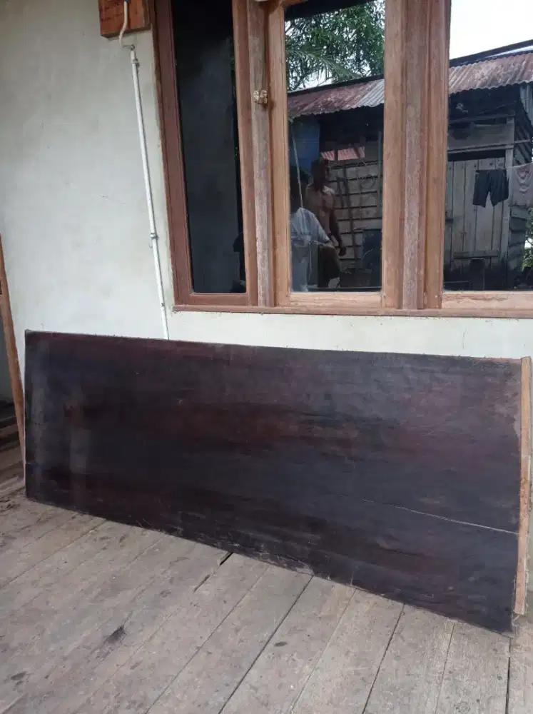 Papan Slab Kayu Ebony (Diospyros Confertiflora)
